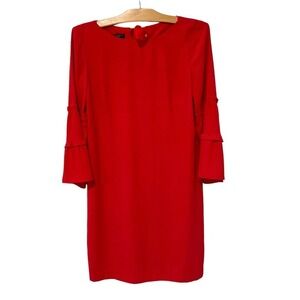 Talbots | Dress Knee Length Long Sleeve Hot Pink- Size 6 Petite